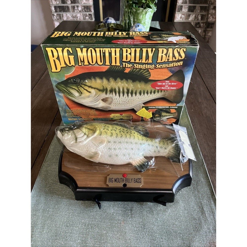 Big Mouth Billy Bass The Singing Fish 1999 Fishing Gemmy Industries PARTS ONLY